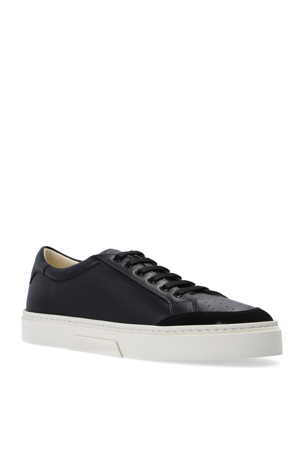 Black Sneakers with logo Giorgio Armani Vitkac France